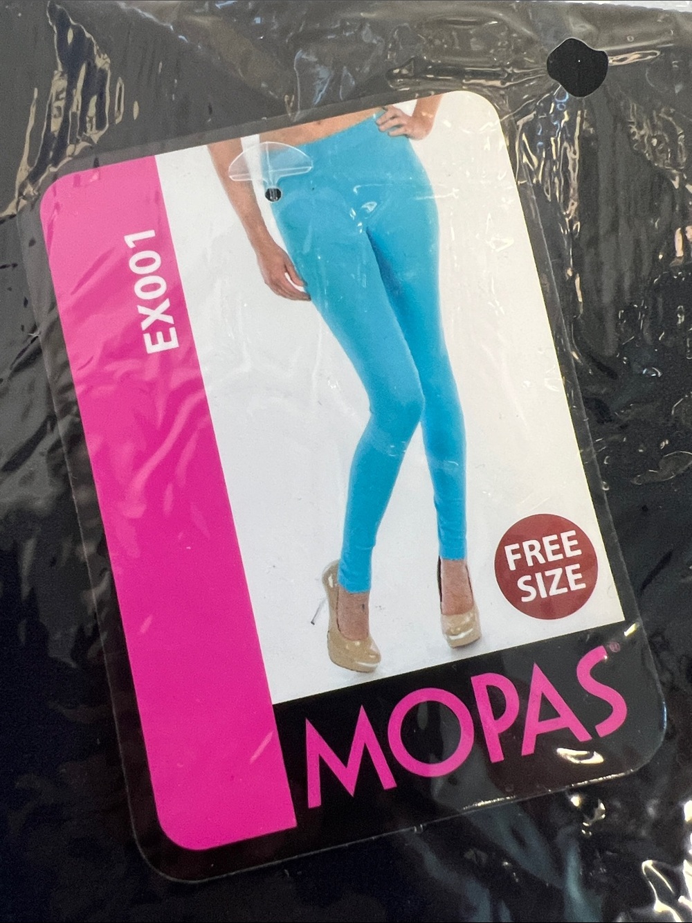 Mopas One Size Seamelss Leggings Blk New